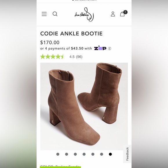 Sam Edelman Codie Ankle Boots - Picture 5 of 5